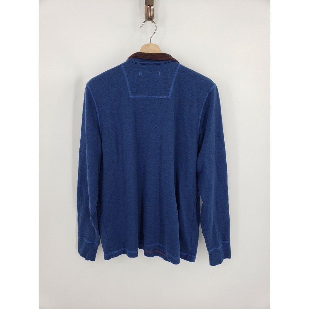 The North Face Copperwood 1/4-Zip Pullover Mock Men's Size Large Navy Blue - Picture 2 of 3